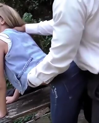 Teenager In Denim Pounded