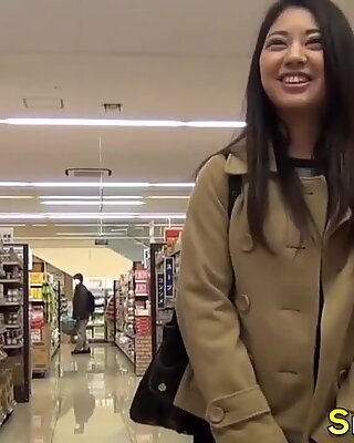 Japanese teen in public