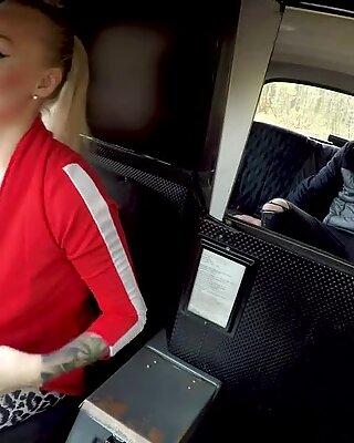 Female Fake Taxi Kayla Green creampied with her big boobs out